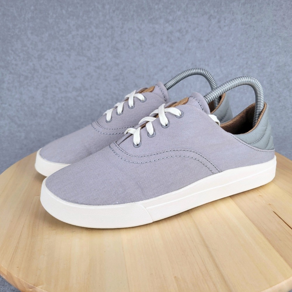 OluKai Kohu Sneaker Women 8 Blue Twill Drop-In Heel Casual 20516-DWDW